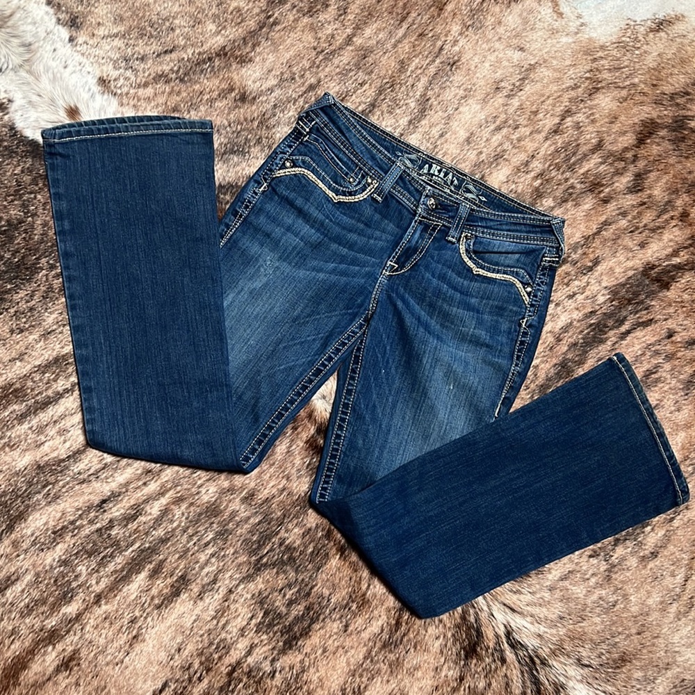 Ariat denim turquoise sz 8